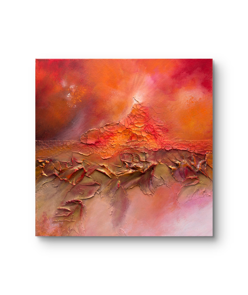 Diffuse Glow – Texturiertes abstraktes Acrylbild.webp