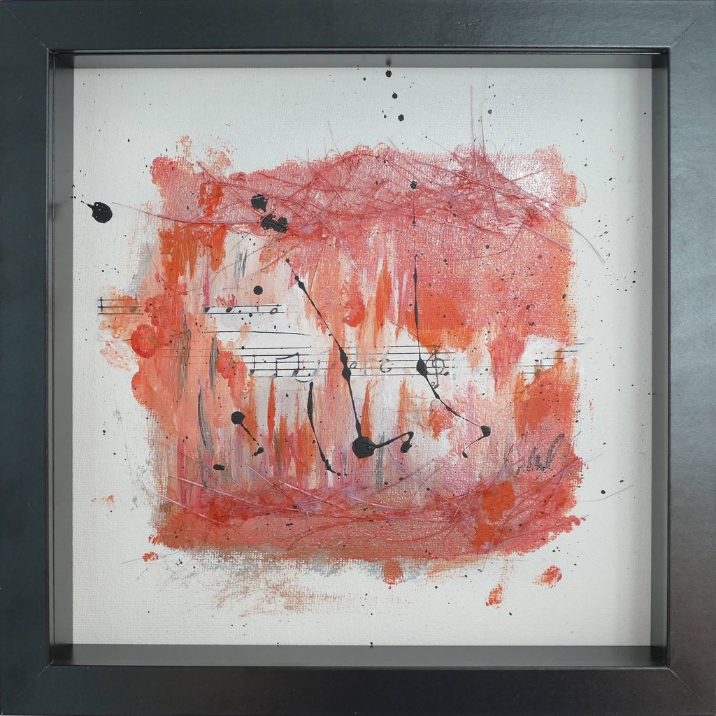 Spring 01 – Abstract Wall Art, Framed 20x20cm