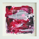 Spring 018 - abstract wall decoration framed 20x20cm