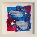 Spring 055 – Abstract Wall Art, Framed 20x20cm