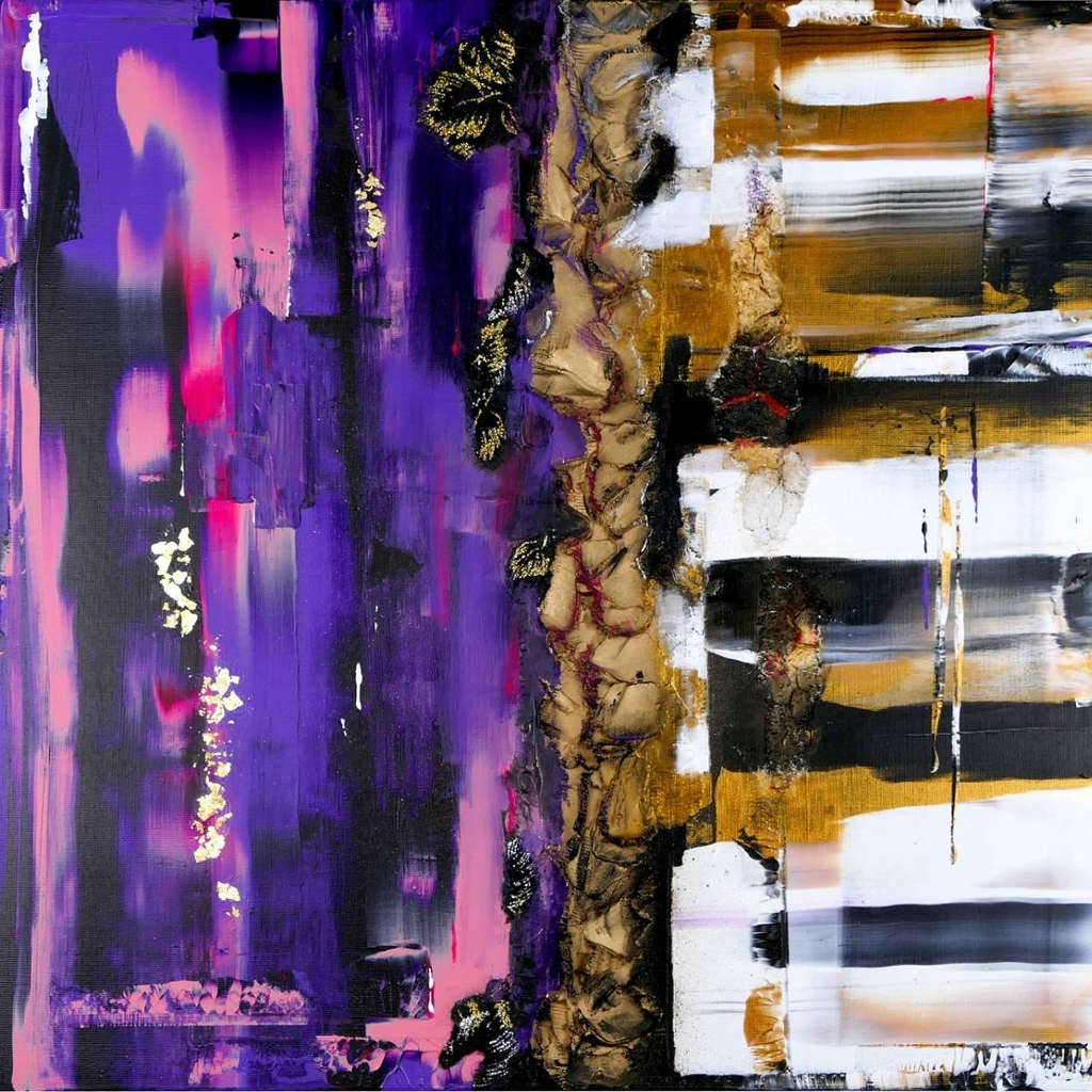 2ThingsPink I – Abstract Wall Art on Canvas 60x60cm