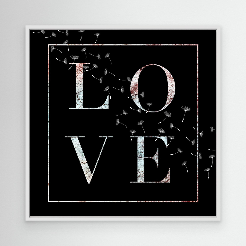 Love in Bloom – Kunstdruck auf Leinwand in verschiedenen Größen