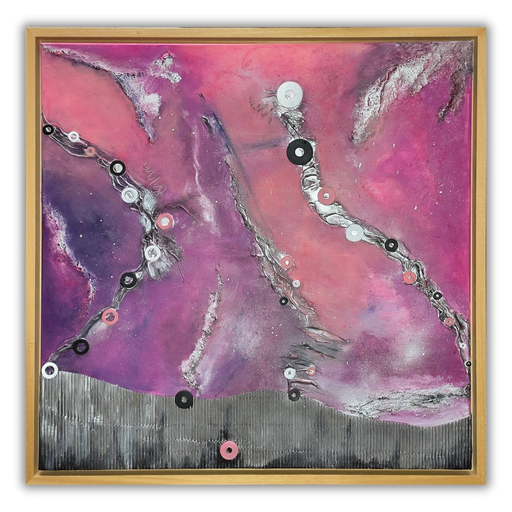 My Milky Way - abstraktes Wandbild auf Leinwand 80x80cm