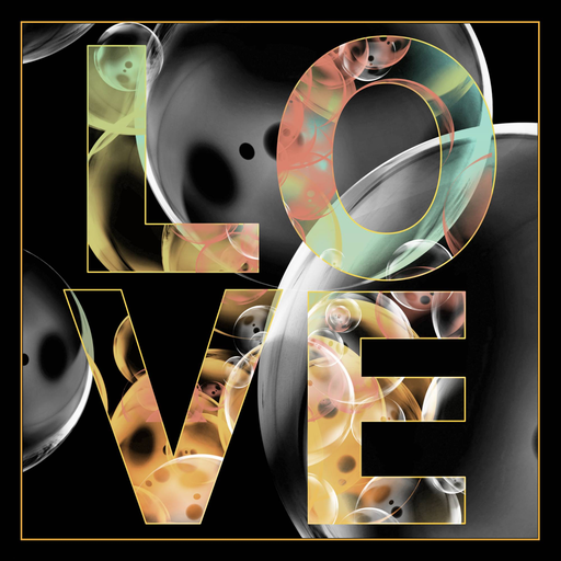 Bubbles of Love – Kunstdruck auf Leinwand in verschiedenen Größen