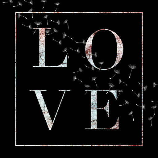 Love Typography Poster – Kunstdruck als Poster in verschiedenen Design und Größen